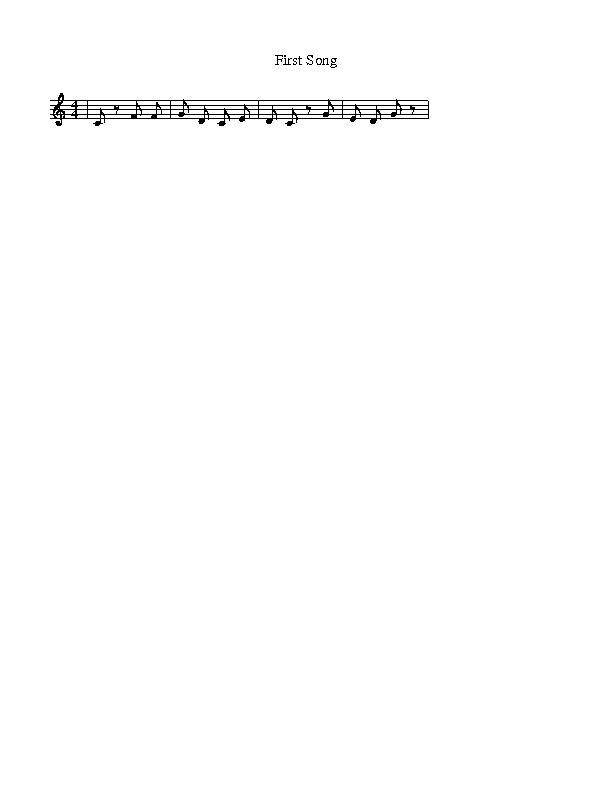 First Song Sheet Music